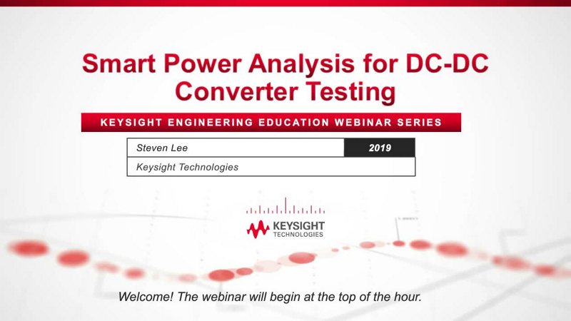 Smart Power Analysis for DC-DC Converters